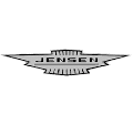 Jensen grey logo on white background
