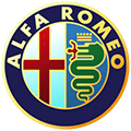 Official logo of Alfa Romeo with white background