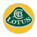 Lotus logo on green, yellow and white background